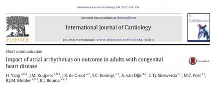 Page 24 Adults with CHD and atrial arrhythmias: x 4 increase of heart