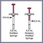 every other week Humira pen or prefilled syringe Painful injections, but can add