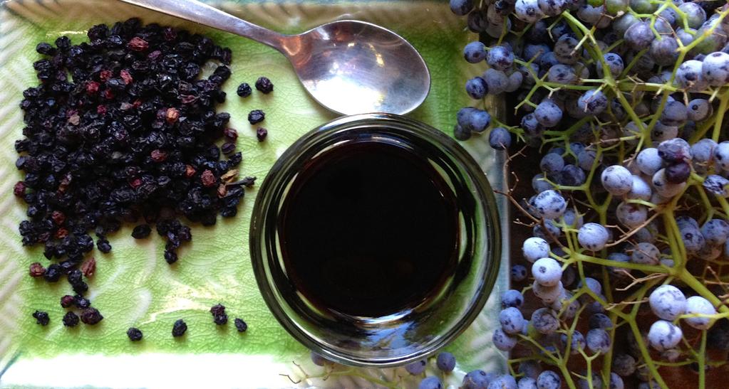 ELDERBERRY SYRUP Elderberries have long been used in folk medicine to prevent and treat the symptoms of the common cold and flu.