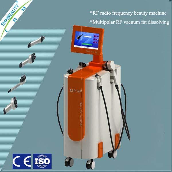 RF3.6 Multipolar RF Vaccum Dissolving Fat System Vaccum BODY SLIMMING machine can promote tissue metabolism, repel the cellulite, tighten the skin, strengthen the skin elasticity and so on.