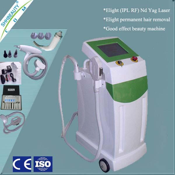 SH1.6 E-light IPL RF Nd Yag Laser Multi-functional Beauty Machine Specifications, 1.Wavelength:430nm/480nm/530nm/580nm/590nm/640nm/690nm; 2.Operating interface:10.4h color touch screen; 3.Frequency:1.