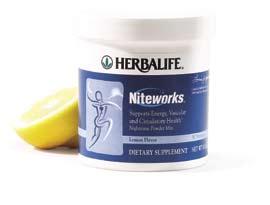 Works at night for healthier days. Created by Herbalife with Nobel Laureate Dr. Ignarro, Niteworks helps create more life-supporting Nitric Oxide at night, when levels are naturally lowest.