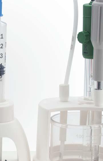 This titrant delivery system is known as dynamic dosing, where titrant is delivered in larger doses at the start of the titration and smaller doses near the endpoint.