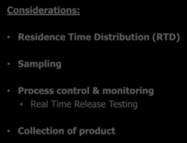 Continuous Manufacturing processes Considerations: Residence Time Distribution (RTD) Sampling