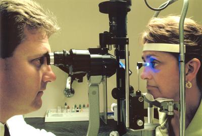 The Eye Examination Slit lamp