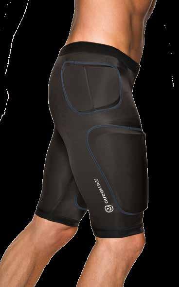 Compression Pro Shorts 7706 Polyester, Spandex, EVA pads Compression shorts with integrated protective padding for the