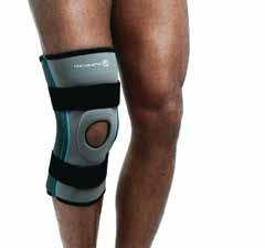 provides extra around the knee cap. Used for overstrain and pain relief.