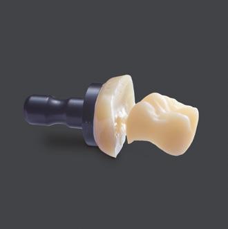 3... in minimal time Compatible with Sirona Equipment The very small glass-ceramic crystals are less than 1 µm in size and allow the material to be finished and polished in its final crystallised,