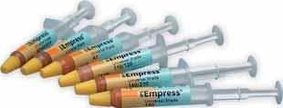 310, 320, 330, 340, 410/420, 430/440, 510, 520, 530, 540 IPS Empress Universal Shade Incisal These 2 pastes are especially suitable for fully anatomical restorations.