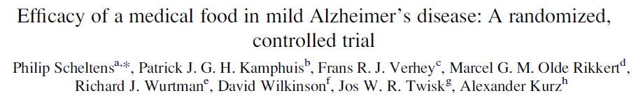 Improved memory in mild and very mild AD Control worsened