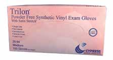 2000 2mil Stretch Vinyl Exam Gloves Smooth Finish and softer stretch vinyl for more flexibility and comfort Powder free Proposition 65 compliant 9" SMOOTH POWDER FREE /