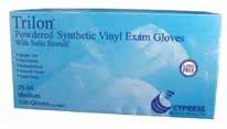 SMOOTH POWDER FREE / CLEAR Our most economical powder free medical grade exam glove Provides excellent sensitivity and protection Proposition 65 compliant 25-956 CUFFED