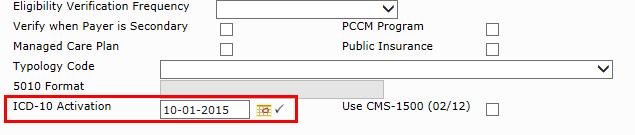 CompuGroup Medical US 9 Select the ICD Type field from the Field list and click Save. Step 9: Update CGM webmobile Integration categories (if applicable) (after installing 7.4.