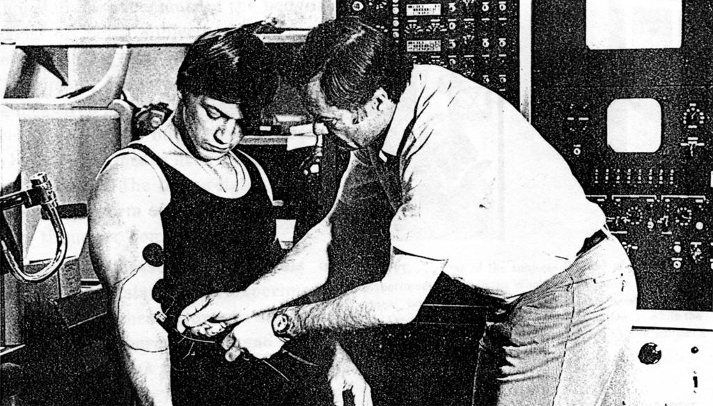 The Arthur Jones Collection Electromyographic (EMG) tests were conducted for the purpose of