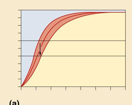 % oxyhemoglobin saturation O 2 dissociation curve for hemoglobin Bohr Shift drop in ph lowers affinity of Hb for O 2 active tissue (producing CO 2 ) lowers blood ph & induces Hb