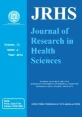 JRHS Journal of Research in Health Sciences journal homepage: www.umsha.ac.