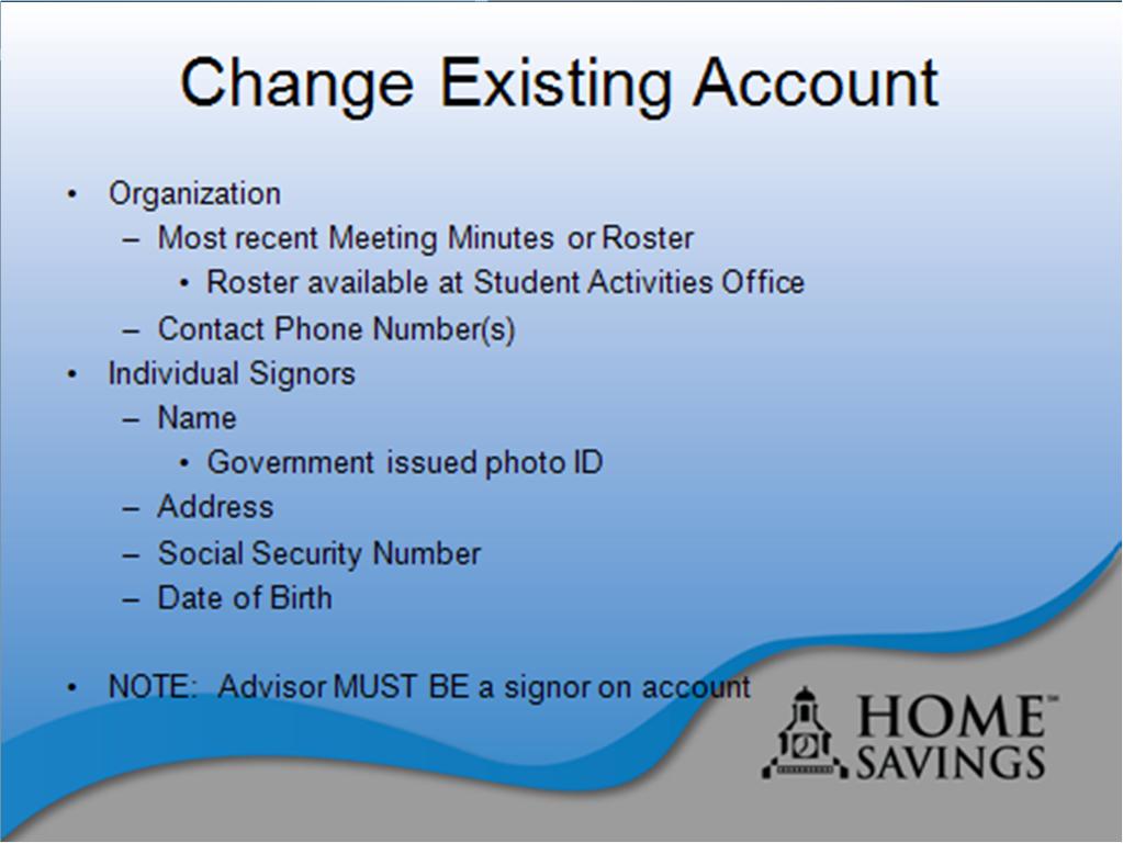 Individual Signors Name Address Roster available at Student