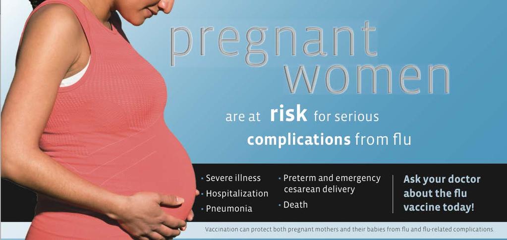ACIP, AAFP, ACOG recommend flu vaccination for all women who are, or will be, pregnant during flu season, regardless of trimester.