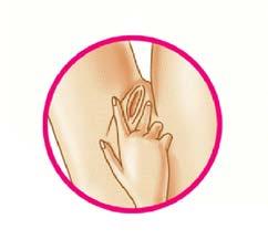 Figure C Step 5. Use your other hand and hold open the folds of skin around your vagina (See Figure D). Figure D Step 6. Place the tip of the ring in the vaginal opening.