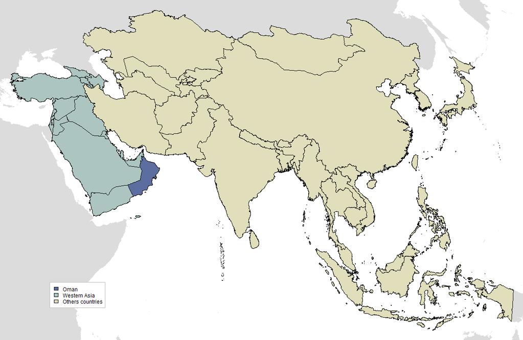 1 INTRODUCTION - 2-1 Introduction Figure 1: Oman and Western Asia The HPV Information Centre aims to compile and centralise updated data and statistics on human papillomavirus (HPV) and related