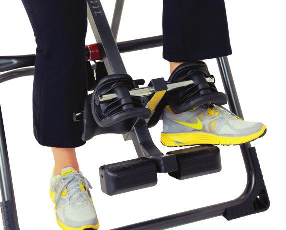 Secure Your Ankles Prior to inverting, properly secure your ankles by following these steps: 1.