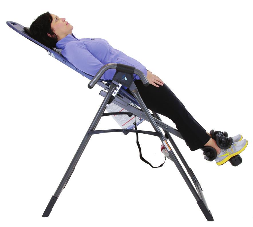 Prepare to Invert (continued) EP-560 & EP-860 Owner s Manual - 4 Testing Your Balance and Rotation Control When adjusted properly, you will control the rotation of the inversion table by simply