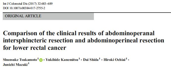Intersphincteric Resection (ISR) versus Abdominoperineal resection (APR) Department of General, Visceral and Low rectal