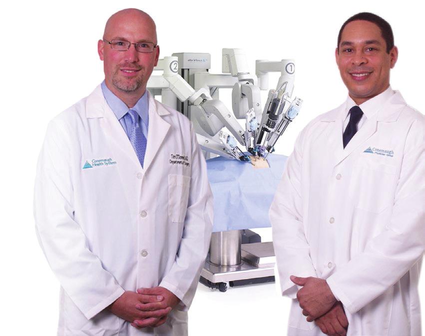 OVER 600 CASES and growing at Conemaugh Memorial Medical Center Robotic Assisted surgery s urgeons at Conemaugh Memorial Medical Center have reached another milestone with Robotic Assisted Surgery,