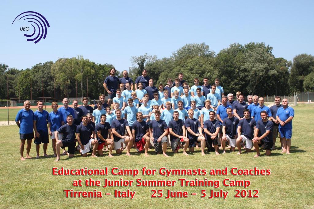 Training camp Training Camp for gymnasts and coaches Men s