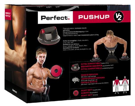 PUSH PUSHUP V2 Ergonomic grip helps distribute weight and helps