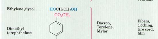 by polymerization reactions between two difunctional molecules, with each new bond formed in a