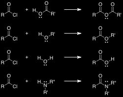 pyridine is often added to the reaction mixture to remove the byproduct