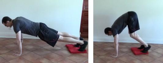 Once completed, fire back into the pushup position and repeat on the opposite side. Towel Slides 1.