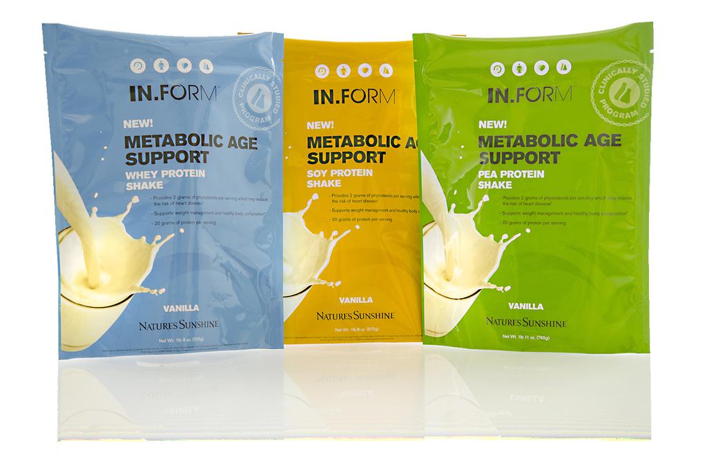 Each serving delivers 20 grams of Pea, Soy or Whey protein, 2 grams of heart-healthy phytosterols plus dietary fiber and essential vitamins and minerals. IN.