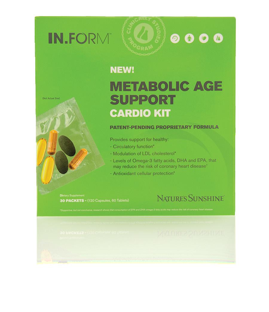 * The Cardio Kit features breakthrough supplements that include a patent-pending, proprietary phytonutrient formula, Omega-3 fatty acids