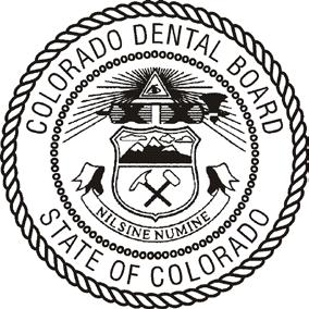 Division of Professions and Occupations Colorado Dental Board 3 CCR 709-1 TABLE OF CONTENTS Rule I. Definitions 1 Rule II. Financial Responsibility Exemptions 1 Rule III.
