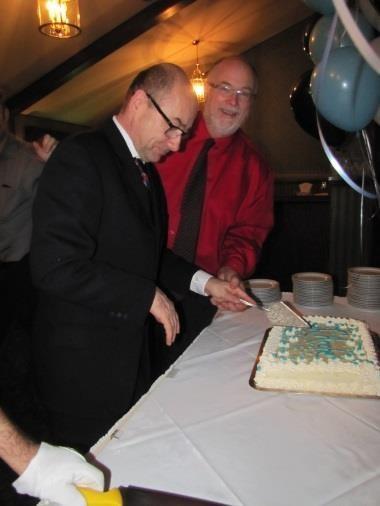 boat. With being true with traditions of L Arche Chris and Tim cut the cake after supper was enjoyed.