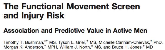 8x more likely to be injured (any time lost from practice or games) Any asymmetry, regardless of total score, had 1.