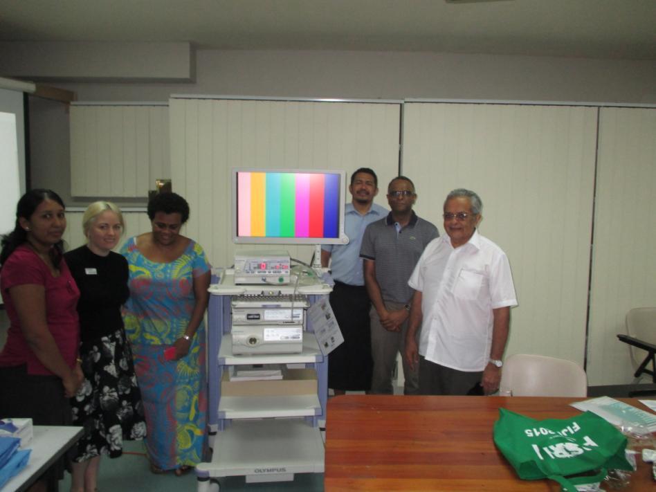 The Fiji National University was gifted an Endoscopic Tower by OLYMPUS Australia for their basic surgical skills labs.