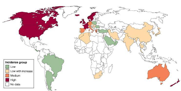 Global Map of Inflammatory Bowel Disease Cosnes et al.