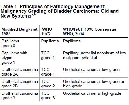 Urothelial/Transitional Cell Tumors Source Multiple Primary & Histology Coding Rules - Table 1