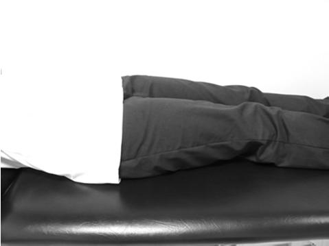 Exercise How to do it Lie on your back and gently bend the knee of your operated leg,