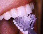 When you first learn, it may take longer, but you should floss once a day, for 1-2 full minutes. Blue-Ribbon Brushing 1.