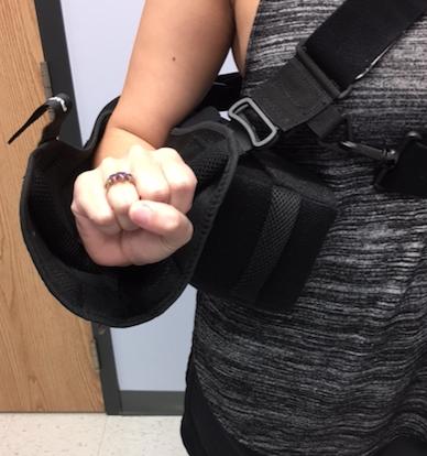 Witty will be simple hand and wrist motion Wrist Motion: - The arm can remain in the sling or be done out of the sling.