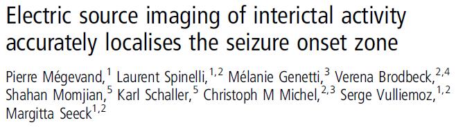 Localization of interictal spikes provides an excellent estimate