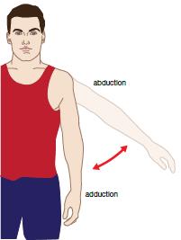 Joint actions Joint action example Description Abduction Abduction is moving the body part in the lateral plane away from the mid-line of the body.