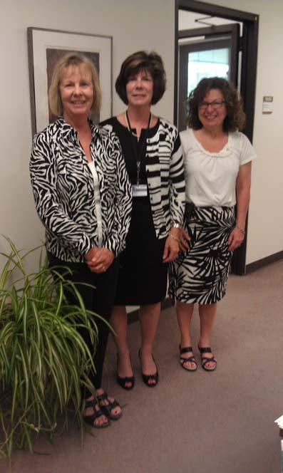 Page 5 Synchronized Dress in Dental Administration (Left to right) Jan Lawler, Elaine