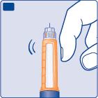 G H Press the dose button with your thumb until the dose counter returns to zero. The 0 must line up with the dose pointer.