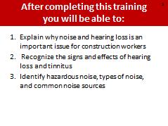OR Introduce an example from your own experience of someone you know that developed hearing loss because of their years working in construction.