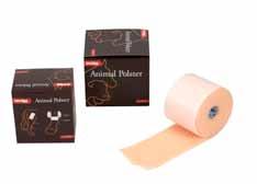 Unique polyurethane bandage used for all kinds of wound dressing, as a support for sprains and as apadding for fractures etc. Cohesive, soft and flexible.